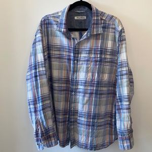 Tommy Bahama Madras Button Down Long Sleeve shirt